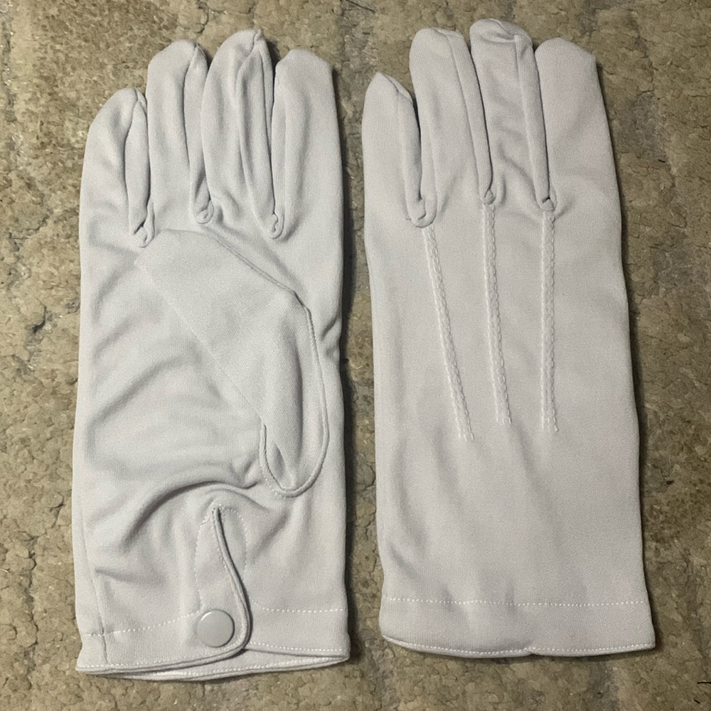 Grey dress gloves